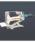 Heavy Duty Belt Sander Frame 730 X 50 Mm Adapter For Angle Grinder Retrofit showing adjustable metal frame and assembly.