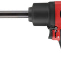 Heavy Duty 3/4 Inch Air Impact Wrench With 6 Inch Extended Anvil And Slick Pistol Handle 1440 Ft Lbs Reverse Torque side view