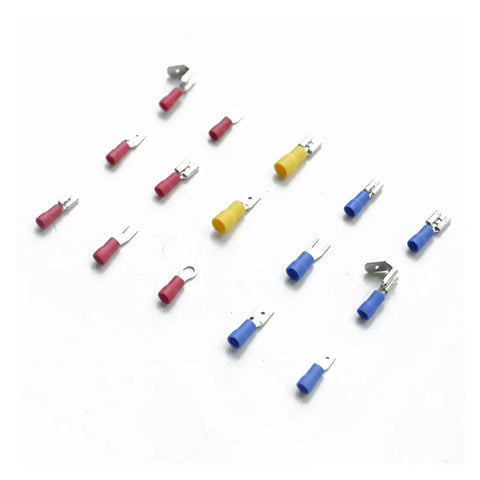 Top Notch 260 Piece Crimp Terminals Assortment Kit With Insulated Spade Ring Fork Electrical Connectors Perfect For Serious Mechanics And DIY Gurus Who Need A Bigger Bag Of Tricks. assorted insulated crimp terminals