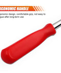 Close-up of ergonomic handle from Pro Grade Oil Seal Disassembly Wrench Puller With Dual Hook Tips For Cars, SUVs, Light Trucks.