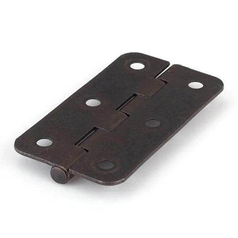 3 Inch Antique Copper Iron Round Corner Hinges For Cabinet Doors Built Tough Open 270 Degree Furniture Hinge