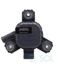 Front view of New OEM Drive Motor Inverter Cooler Water Pump for Lexus CT200h RX450h Scion iQ Toyota Highlander Prius by AISIN