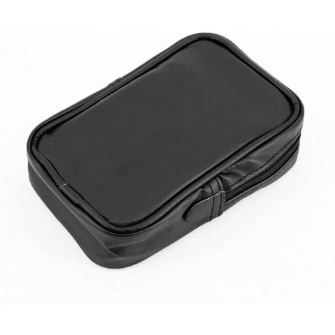 Non Contact Electrostatic Field Meter For ESD Testing And Static Charge Elimination Portable Field Meter With Precise Surface Charge Readouts And Ion Balance From 0 To 200V Ideal For Labs Workshops And On The Go, black zippered carrying case