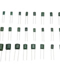 Capacitor Kit For Electronics Enthusiasts, Metalized Mylar Polyester Film Capacitors Assorted 0.22nF To 470nF, 660-Piece Box Set