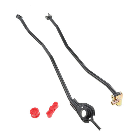 Black Shift Linkage Kit For Acura Integra 1994 2001 And Honda Civic 1992 2000 B Series Engine Only Direct Fit Performance Upgrade Easy Install Hardware Included, black steel linkage rods with red bushings