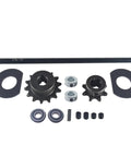 Go Kart And Mini Bike Jackshaft Kit 5/8 Inch By 16 Inch For 40/41/420 Chains hardware with bearings and 14 tooth sprocket