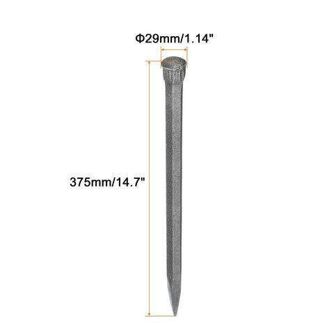 14.8 Inch Masonry Chisel With Pointed Head In High Carbon Steel for rock stone brick concrete mortar demolishing and carving
