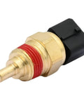Direct Bolt On Engine Coolant Temperature Sensor Sender Switch Fits Hyundai Accent L4 1.5L, brass with red ring.