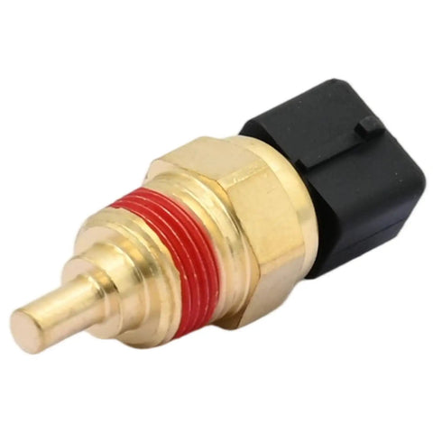 Direct Bolt On Engine Coolant Temperature Sensor Sender Switch Fits Hyundai Accent L4 1.5L, brass with red ring.