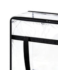 Super Roomy Clear Zippered Storage Bags With Heavy Duty Handles And Full Transparent Panels for organizing and packing.