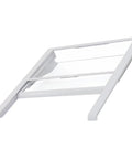 WR71X30139 Quick Space Shelf For GE Fridge, white heavy-duty replacement shelf in angled view.