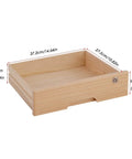 Solid Wood Desktop File Cabinet With Lockable Drawers, White Desk Organizer dimensions in centimeters and inches