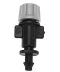 Close-up of a single nozzle from the 50 Piece Misting Nozzle Set For Garden Drip Irrigation, Durable Plastic Construction, Adjustable Water Flow