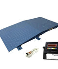 Plug And Play 24 By 24 Floor Scale Featuring Smart Digital Display And Easy Slide Ramp For Commercial Warehouse Shipping NTEP High Capacity Pallet Scale 1000 Lb Heavy Duty with digital readout and cable.