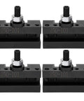 Rock Solid Quick Change Boring Tool Holder Set With Top Shelf High Carbon Steel Clamps, four tool clamps for CNC milling.