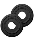 Matte Black PU Ceiling Medallion For Light Fixtures And Ceiling Fans, Twelve And A Quarter Inch Outer Diameter, Four Inch Inner Diameter, Includes Mounting Hardware, Fits Canopies Up To Seven Inches, Decorative Ceiling Accent