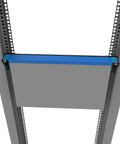 Straight Up Smooth Setup Makes Installing The Hella Sturdy 2U Foldable Wall Mount Patch Panel Bracket in a wall rack.