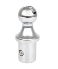 Heavy Duty Trailer Gooseneck Ball With Integrated Safety Chain Kit For Dodge Ram 2500 And 3500 Puck System Towing Setup shiny chrome ball design
