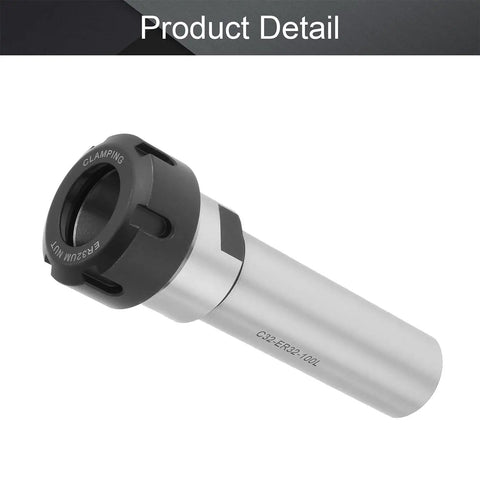 ER32 Router Collet Chuck Extension Rod 32mm shank, 100mm length, heavy duty CNC tool holder for ER32 collets, 42CrMo precision ground steel