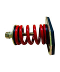 Slick And Solid Open Spring Mount Isolators 440 Pounds Capacity With One Inch Deflection red coiled spring with zinc finish