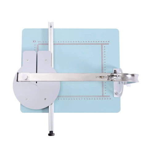 Top view of Workhorse 72W Hot Wire Foam Cutter Table Tool for Styrofoam cutting, featuring stainless steel design and measurement grid.