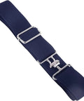 Elastic Horse Riding Belt With Hook Buckle For Stable Comfort Waist Strap For Equestrians And Leisure, navy color