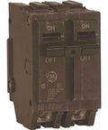125A 2-Pole Single Unit Circuit Breaker, 120/240 VAC, 10 kAIC Thermal-Magnetic Plug-In Double Pole Breaker front view
