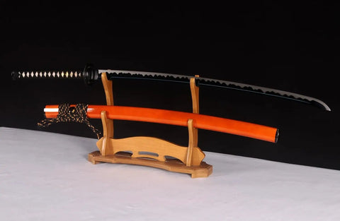 Handmade Practice Katana Sword Full Tang Japanese Samurai Blade For Iaido Training Battle Ready Sharp Blade Hand Forged And Hand Sharpened