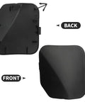 Front Tow Hook Cover Replacement For Pathfinder 2013 2014 2015 2016, Durable Plastic Weather Resistant Shield, Easy Install, Direct Replacement Part 622A0-3KA0A, front and back view.