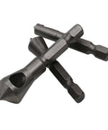 SOCOJE 3-piece chamfer bit set with 1/4-inch hex shank countersink and deburring bits