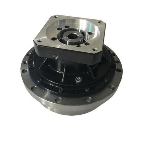 RV110EM81 Heavy Duty Cycloidal Pinwheel Reducer Gearbox showing black and silver design, ideal for robotics and automation projects.