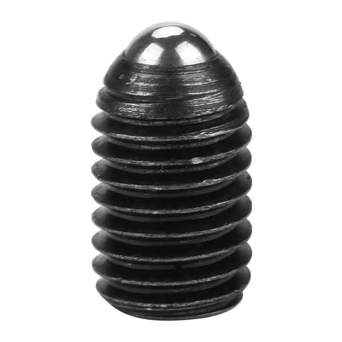 Close-up of Hex Socket Ball Spring Plungers Set M10 Thread, carbon steel for precise positioning, one piece from 10-piece set