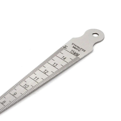 Handy Pocket Size Taper Gauge 1-15mm 1/64-5/8 Inch Stainless Steel Welding Gauge Inch And Metric Feeler Gap Tool With Laser Engraved Increments Rust Resistant Readable For Precise Welds