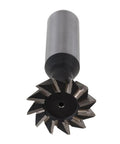 Heavy Duty HSS Dovetail Cutter Double Edged End Mill For Precision Metalworking And Right Hand Milling On Steel And Cast Iron Built Like A Tank To Smoke Through Hard Metals Without Breaking A Sweat, showing detailed cutter teeth and body design.
