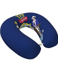Maine State Flag Print U Shaped Travel Pillow With Memory Foam Core For Neck Support Soft Polyester Cover For Extra Comfort
