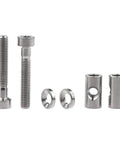 Titanium M5x30mm Bolt Nut Washer Set For Thomson Seatpost, 6Al/4V Titanium Alloy Grade 5 Fasteners, Includes 2 Bolts 2 Nuts 2 Washers