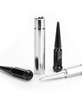 Spike Lug Nut Socket Key For Stripped Lug Nuts, 19Mm Hex Universal Drive Spike Lug Nut Socket Tool, 5 Inch Tall, multiple views.