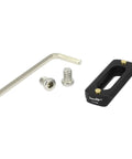 Heavy Duty Quick Release NATO Rail Plate With 1/4 20 Screws Slides Right Into Camera Cage Cheese Plate with wrench and screws.