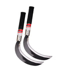 Two Piece Manganese Steel Weeding Sickle Set For Gardening And Harvesting Lightweight Ergonomic Hand Tool with curved blades