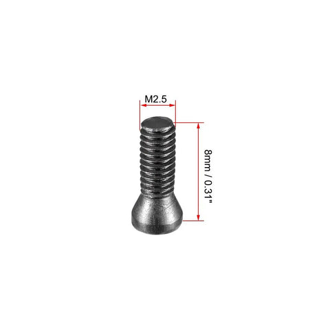 Shop Ready M2.5 X 8mm Torx Countersunk Screws Featuring Tough As Nails 12.9 Grade Carbon Steel for CNC Lathe Tool