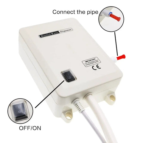 No Mess Easy Pour 5 Gallon Bottle Water Pump System With 60 Psi Pressure And 2 L Flow Electric Water Dispenser, top view