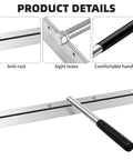 15.25 Inch Sheet Metal Hand Hemmer Built Tough Alloy Steel Hand Seamer With 1 Inch Fold Depth And Sight Holes Comfort PVC Grip Folds