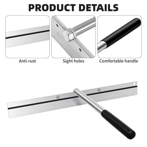 15.25 Inch Sheet Metal Hand Hemmer Built Tough Alloy Steel Hand Seamer With 1 Inch Fold Depth And Sight Holes Comfort PVC Grip Folds