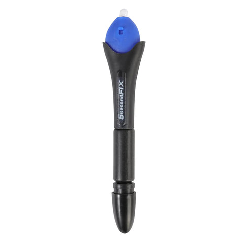 5 Second Quick Cure UV Resin Glue Pen With Light For Plastic Glass Metal Wood Repairs, black and blue pen-style adhesive tool