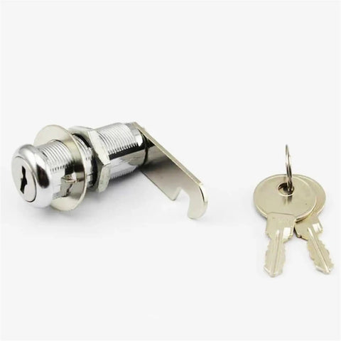 Cam Lock for Cabinets and Wardrobes, Heavy Duty Locker Style Locking Hardware for Cupboards, Dressers, Gym Lockers, Mailboxes, No Hassle Install, Built to Last, Furniture Boxes MMS243, 1 Piece with keys