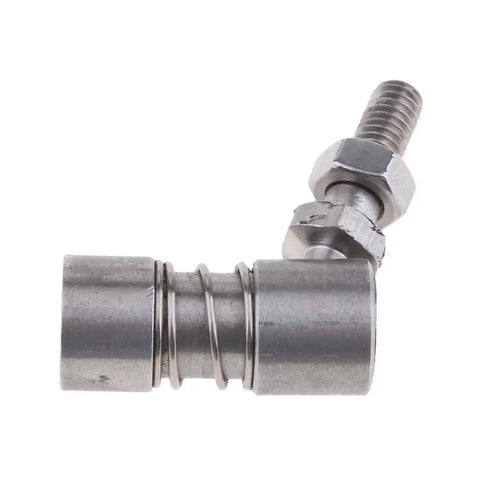 Boat Throttle Ball Joint Quarter Inch Six Millimeter Linkage End Set Of Two 304 Stainless Steel Marine Steering And Control Hardware Durable Corrosion Resistant For Outboard And Inboard Boats, close-up