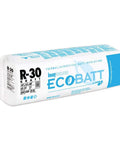Genuine Heavy Duty R30 Fiberglass Batt Insulation Eight Bag Bundle With Kraft Paper Vapor Barrier rolled in packaging.