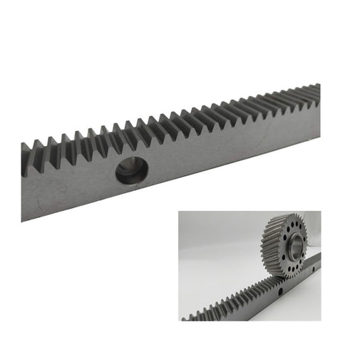 External Gear Rack 1M Long 1Mod 500mm CNC Ready With Precision Straight Teeth, 45 Steel for Accurate Linear Motion