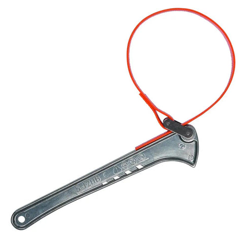 Grip It Adjustable Strap Wrench Kit Two Piece Set With Six Inch And Twelve Inch Handles For Tight Spaces showing six inch wrench
