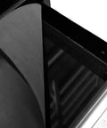 Close-up of a Pro II Series 27-Inch 7-Drawer Roller Cabinet in Black showing the interior with EVA liner and reinforced drawer detail.